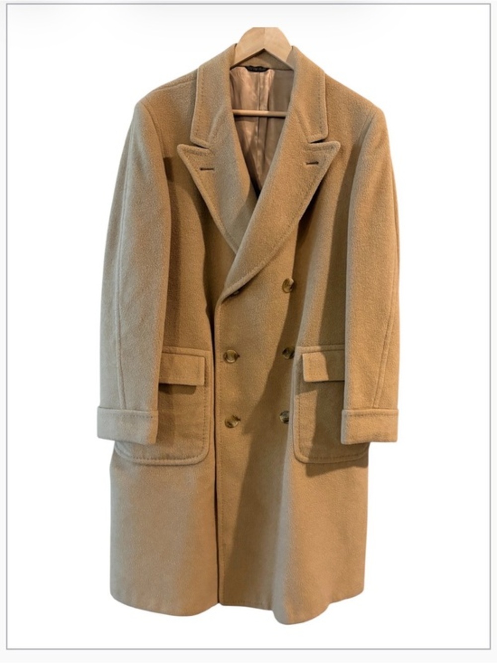 Vintage Malcolm Kenneth 100% Mongolian Camel Hair Men’s Coat